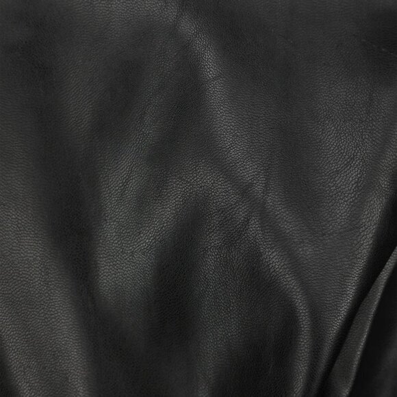 Lulus Women's Vegan Leather Crew Neck Mini Dress Black Size S - Picture 10 of 13